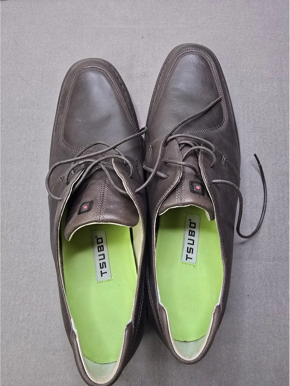 TSUBO Men's Brown Leather Lace Up Oxford Shoes Size 11.5 EU 44.5 Comfort